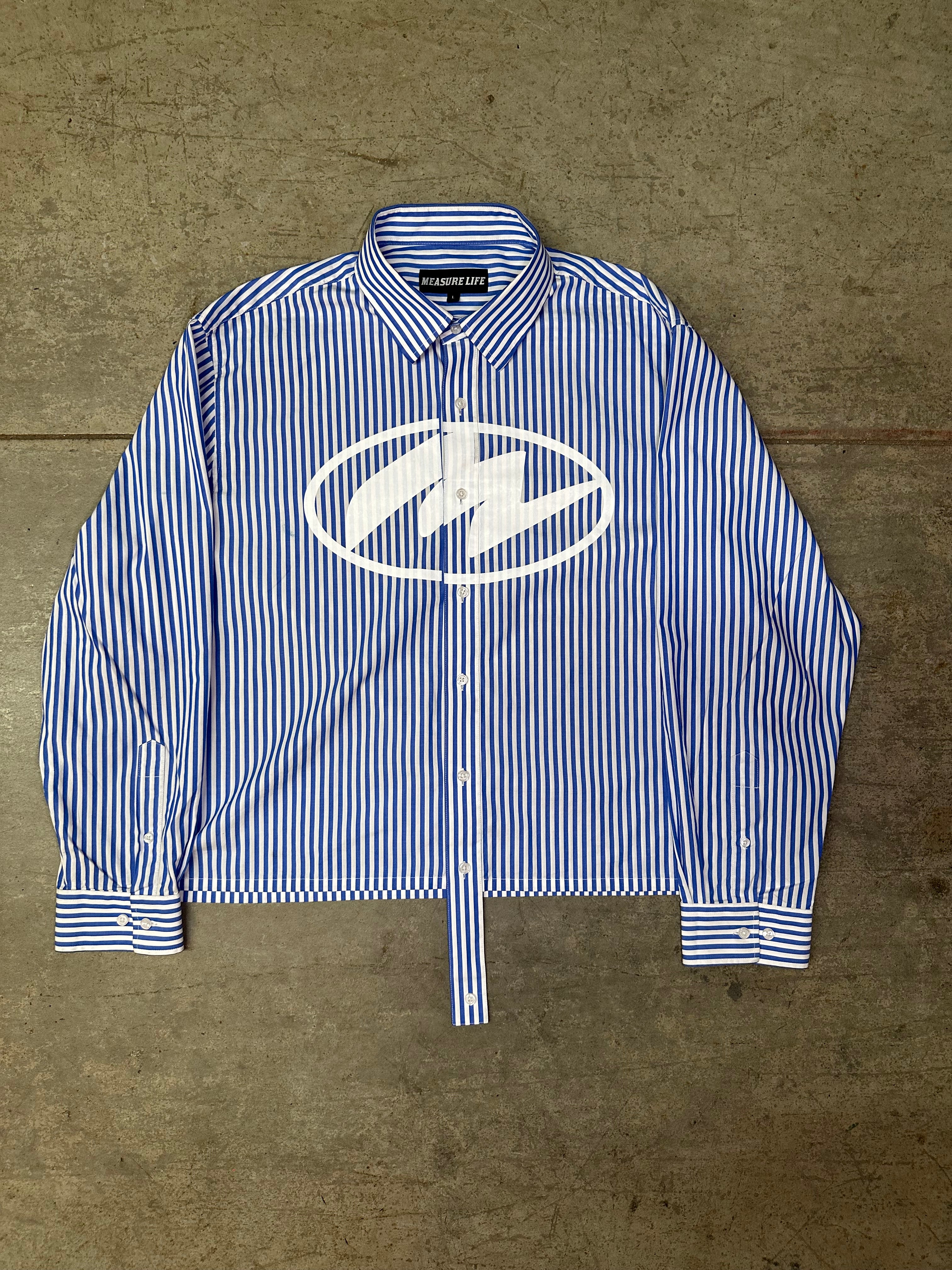 Blue Stripe Button Up