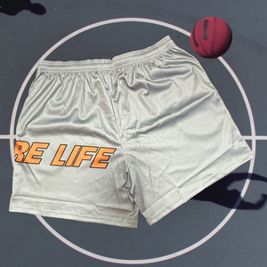 Classic Mesh Shorts - Grey/Orange