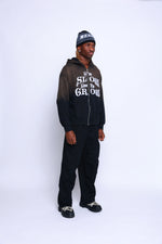 Load image into Gallery viewer, LIVE SLOW, LIVE TO GROW - BLACK HOODIE
