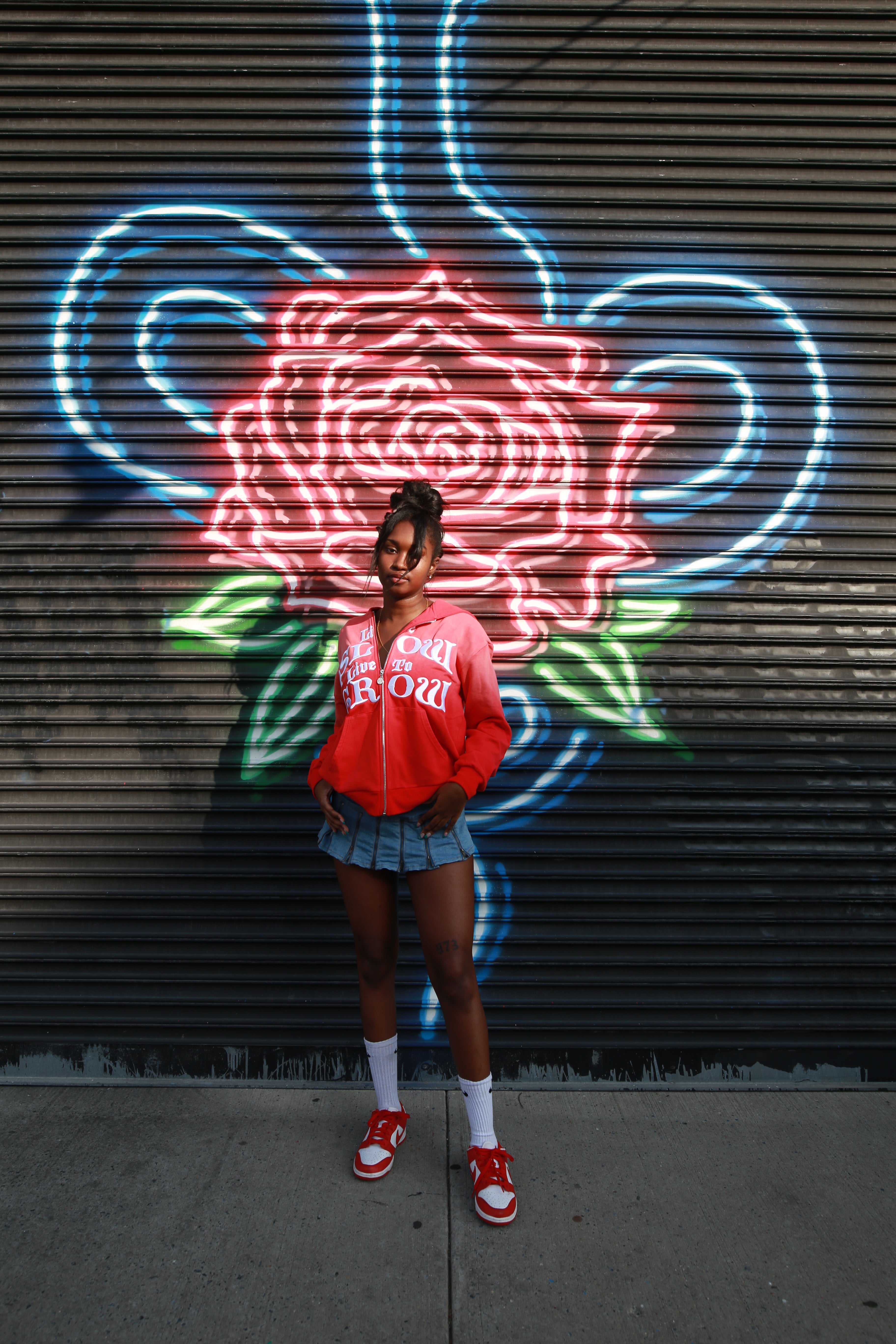 LIVE SLOW, LIVE TO GROW - RED HOODIE