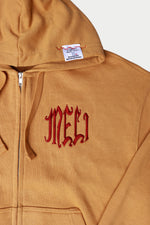 Load image into Gallery viewer, MELI LOGO ZIPPER HOODE - MUSTARD/RED
